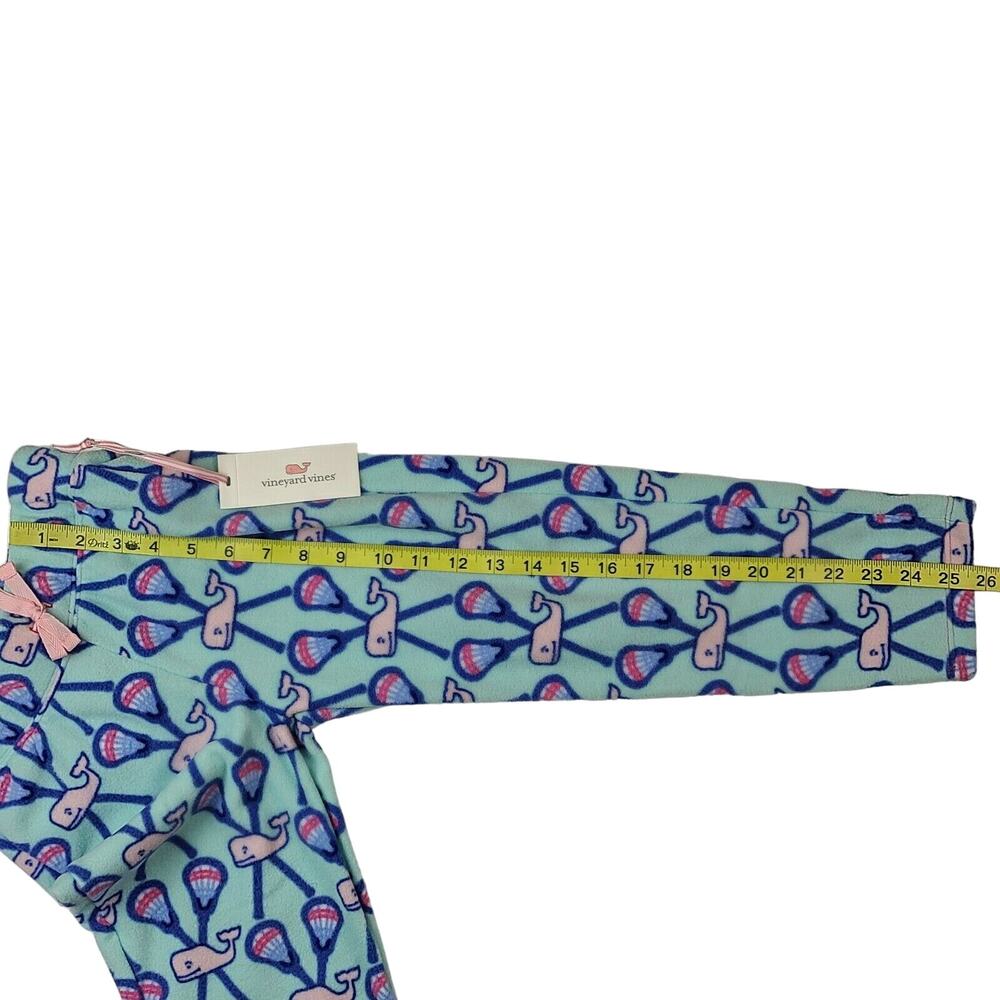 NWT Girls Vineyard Vines Lacrosse Jogger Size XS Fleece Pajama Pants - Picture 4 of 4